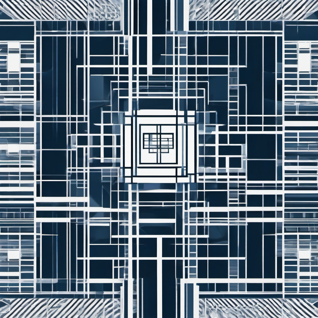Abstract black and white NotSquat mark system with teal and blue accents